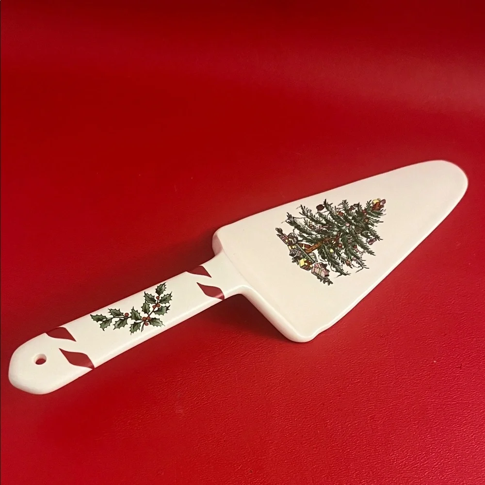 Spode Christmas Tree Red and White Server